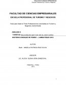 ANÁLISIS DEL NIVEL DE CULTURA AMBIENTAL EN LOS TURISTAS NACIONALES QUE VISITAN AL SANTUARIO HISTÓRICO BOSQUE DE POMAC – LAMBAYEQUE 2012