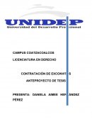 CONTRATACIÓN DE EXCONVITOS ANTEPROYECTO DE TESIS