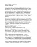 Concepto de Filosofía de la Educación.