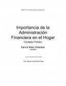 Importancia de la administración financiera en el hogar