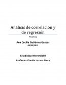Análisis de correlación y de regresión