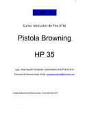 Pistola Browning hp 35. COMTAC