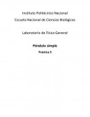 Péndulo simple Práctica 3
