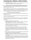 Funciones del Tribunal Constitucional