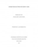 PROCESO DE PRODUCCIÓN DE HIERRO Y ACERO- PAZ DE RIO- EXPLOTACIÓN EN MINAS: