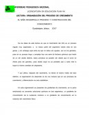 EL NIÑO DESARROLLO PROCESO Y CONSTRUCCION DEL CONOCIMIENTO