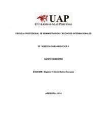 ESTADISTICA PARA NEGOCIOS.. Página 1