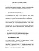 PRESTAMOS FINANCIEROS