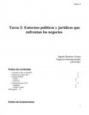 Entornos políticos y jurídicos que enfrentan los negocios