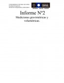 Mediciones gravimétricas y volumétricas.