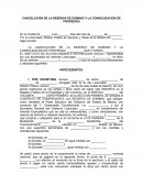 CANCELACIÓN DE LA RESERVA DE DOMINIO Y LA CONSOLIDACION DE PROPIEDAD.