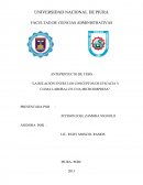 La relación entre los conceptos de eficacia y clima laboral en una microempresa