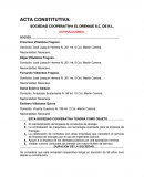 TITULO: ACTA CONSTITUTIVA