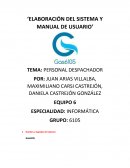 TEMA: PERSONAL DESPACHADOR