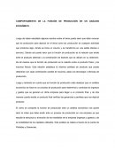 COMPORTAMIENTO DE LA FUNCIÓN DE PRODUCCIÓN EN UN ANÁLISIS ECONÓMICO.
