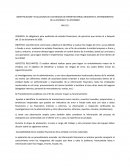 IDENTIFICACION Y EVALUACION DE LOS RIESGOS DE ERROR MATERIAL MEDIANTE EL ENTENDIMIENTO DE LA ENTIDAD Y SU ENTORNO NIA 315
