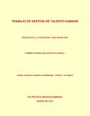 TRABAJO DE GESTIÓN DE TALENTO HUMANO