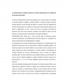 La administración en sentido sustancial.