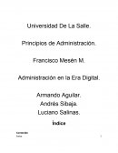 Tema: Administracion en la Era Digital.