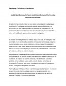 INVESTIGACIÓN CUALITATIVA E INVESTIGACIÓN CUANTITATIVA Y SU PROCESO DE ANÁLISIS..