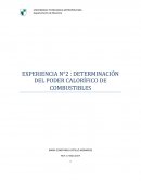 DETERMINACIÓN DEL PODER CALORÍFICO DE COMBUSTIBLES