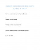 Examen de Calculo Integral.