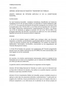 ASUNTO: DERECHO DE PETICIÓN ARTICULO 23 DE LA CONSTITUCION NACIONAL.