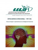 Tarea en Equipo: Aportaciones de la Inteligencia Emocional .