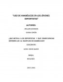USO DE ANABÓLICOS EN LOS JÓVENES DEPORTISTAS