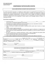COMPROMISO PARTICIPACIÓN EVENTOS. Página 1