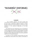 “ISOMERÍA” (INFORME)