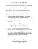 INECUACIONES POLINÓMICAS