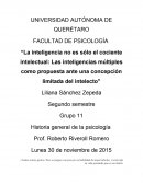 La inteligencia no es sólo el cociente intelectual: Las inteligencias múltiples como propuesta ante una concepción limitada del intelecto