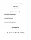 Reporte de experimento científico.