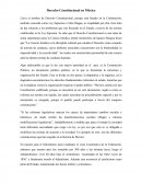 Derecho constitucional en Mexico.