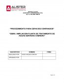 Procedimiento de trabajo espacios confinados