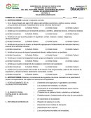 EXAMEN DE SEGUNDO BIMESTRE HISTORIA II