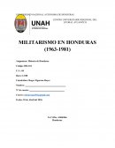 Militarismo en Honduras (1963-1981)