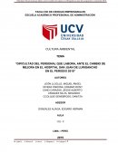 PERSONAL QUE LABORA, ANTE EL CAMBIO DE MEJORA EN EL HOSPITAL SAN JUAN DE LURIGANCHO
