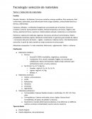 Tecnología y selección de materiales.