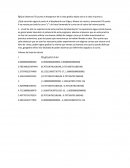 Valores de Hoja de calculo.