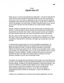 Ensayo: ¿Quién Soy Yo?