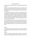 ANÁLISIS COMPARATIVO En la actualidad el Código Civil representa el fundamento legal para cualquier sociedad.