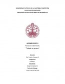 Proceso de observación, “Trabajar en grupos”.