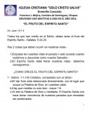 El fruto del Espíritu Santo.