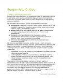 Pensamieto Crítico ¿Qué es y porque es importante?