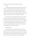 Diseñar una investigación centrada en trabajar las estrategias de aprendizaje.