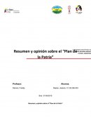 Resumen y opinión sobre el “Plan de la Patria”