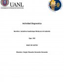 Actividad diagnostica base de datos.