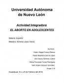 ENSAYO. EL ABORTO EN ADOLESCENTES